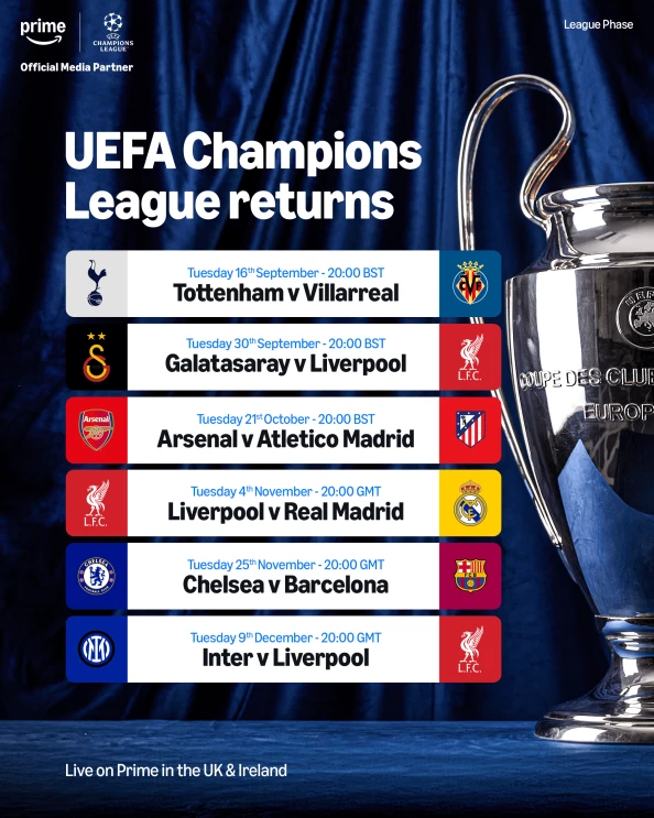 Amazon Football Schedule