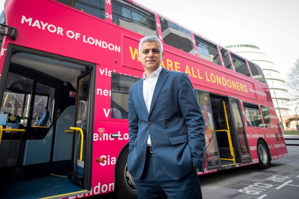 Sadiq Khan Bus London