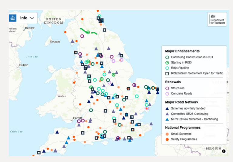 The UK has announced a £27 billion fix for its motorways – this map ...