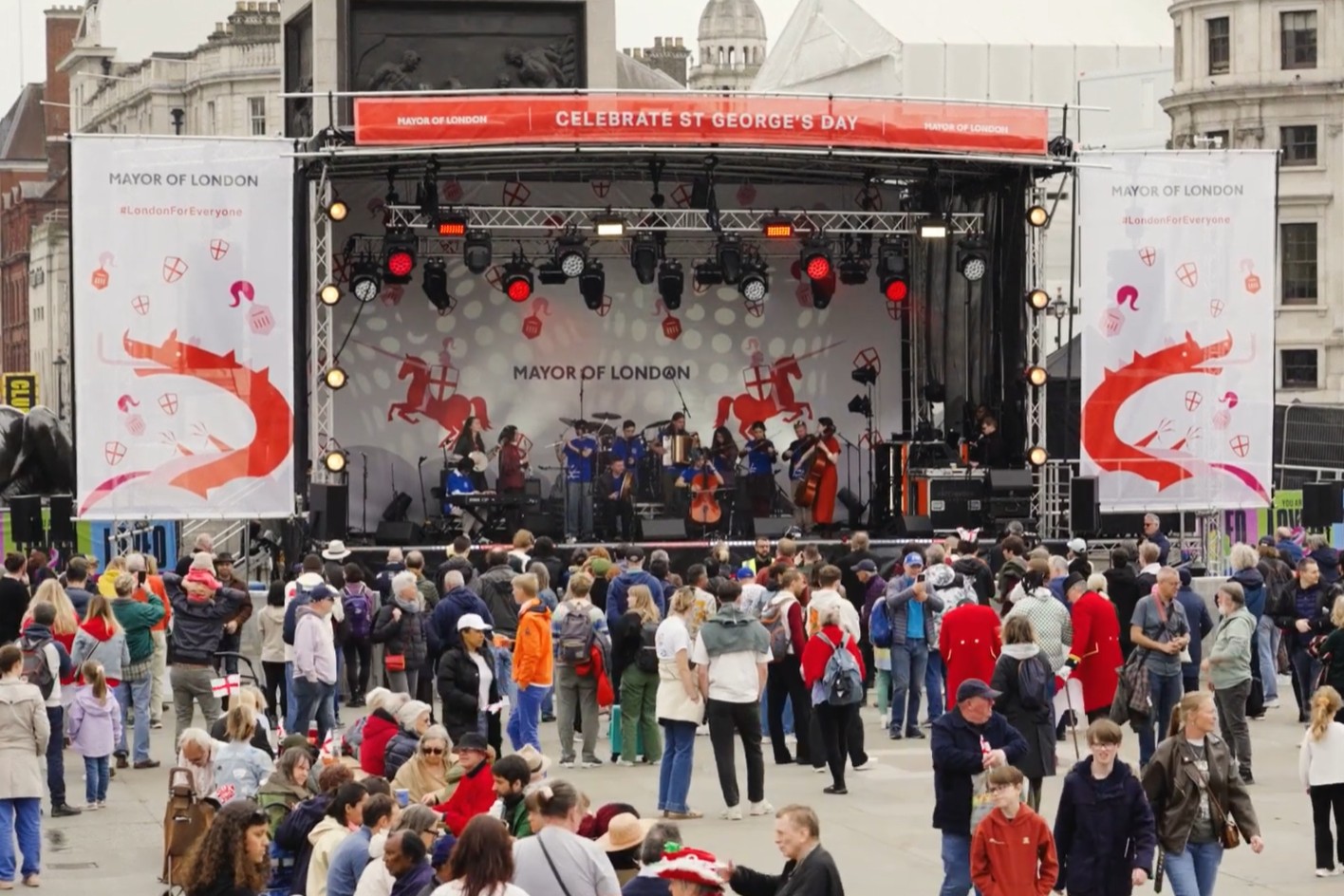 Sadiq Khan to host St George’s Day celebration in Trafalgar Square