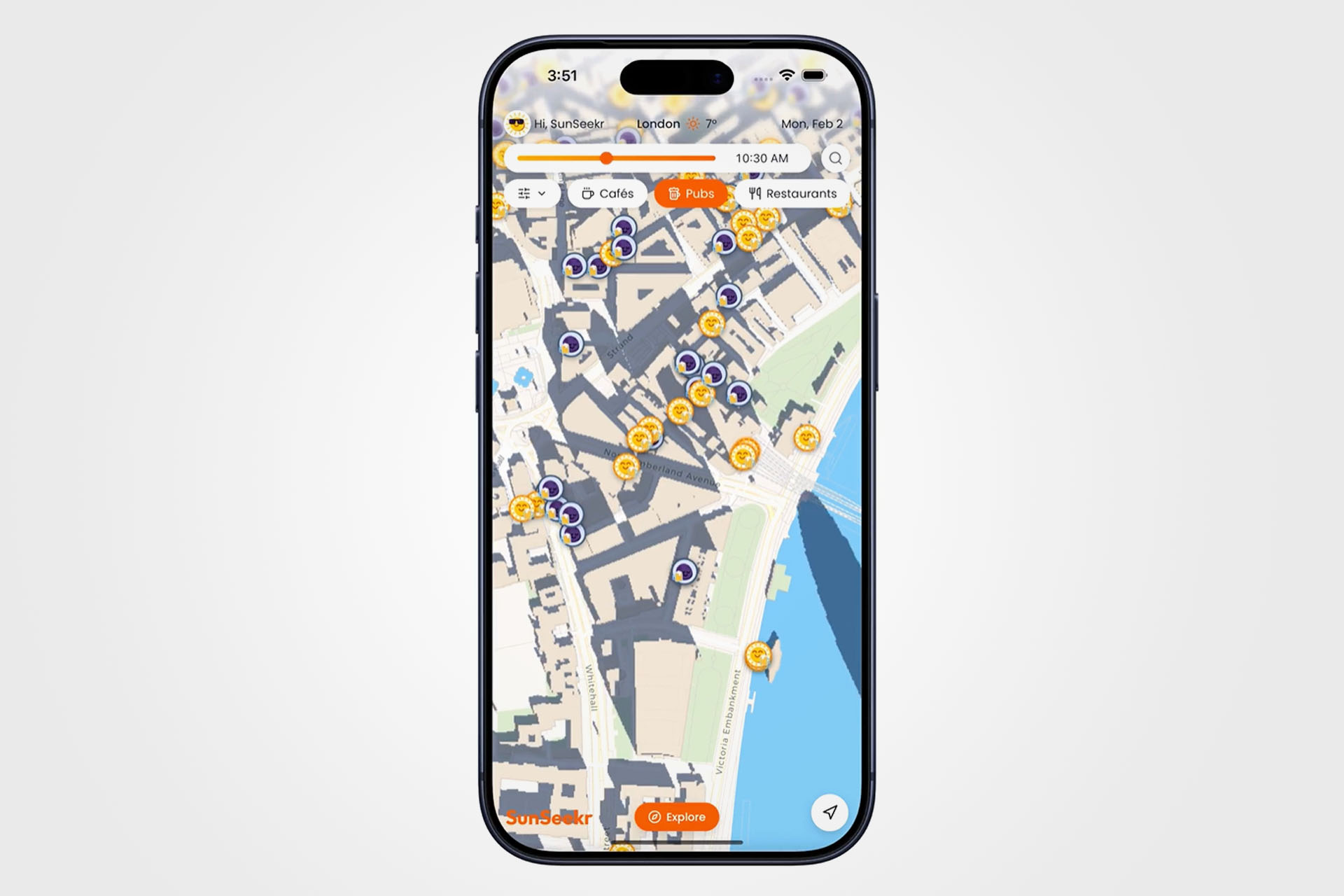 This live map shows which beer gardens are currently sunny near you