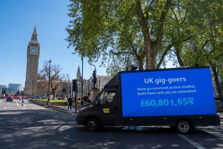 Push to ban resale of concert tickets for profit in the UK